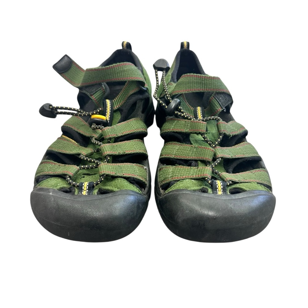 Keen Newport H2 Boys Waterproof Sport Sandals Army Green Washable Youth Size 4 - Picture 3 of 7